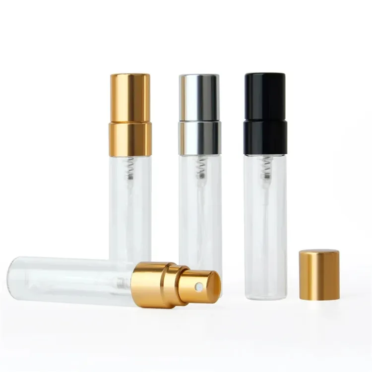 Parfymtestare flaska 2 ml 3 ml 5 ml 10 ml glasflaskor påfyllningsbara tomma parfymprover mini glas sprayflaskor