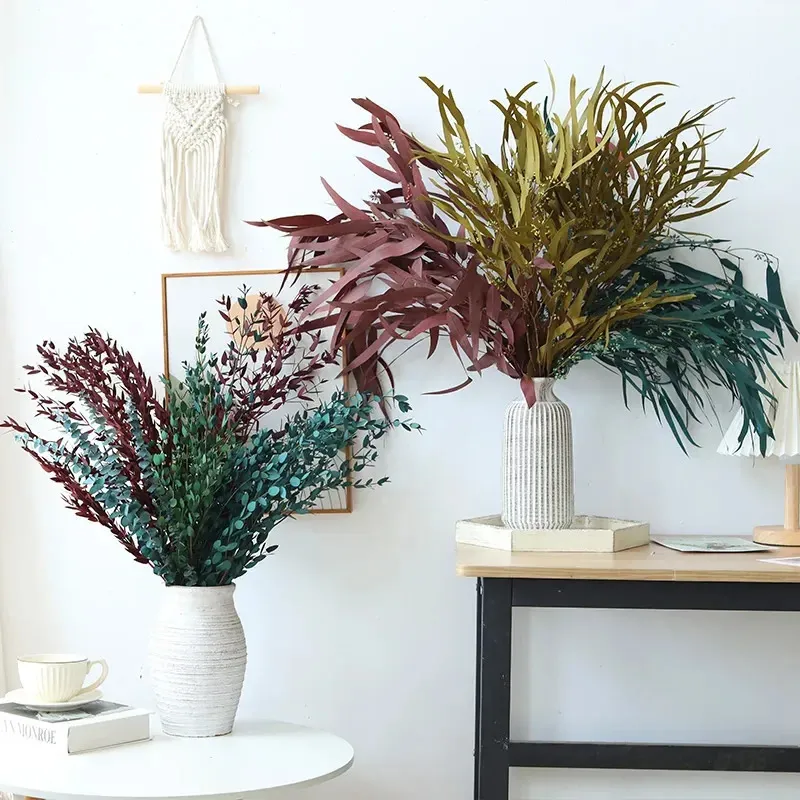 Prawdziwe na zawsze suszone kwiaty naturalne zachowane eukaliptus pozostawia formę żywicy DIY, tworząc arty