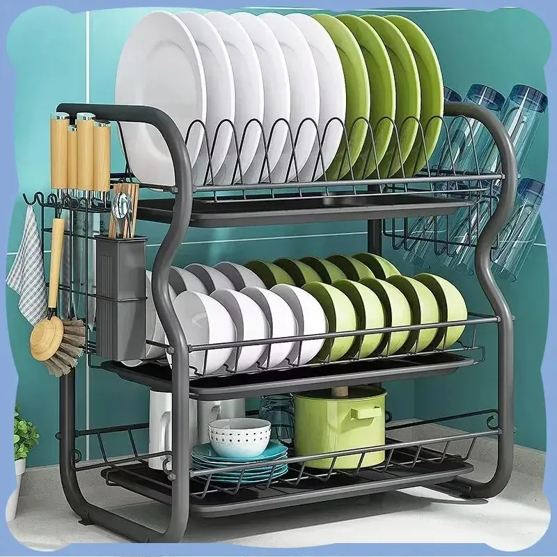 3 tier plate rack sales