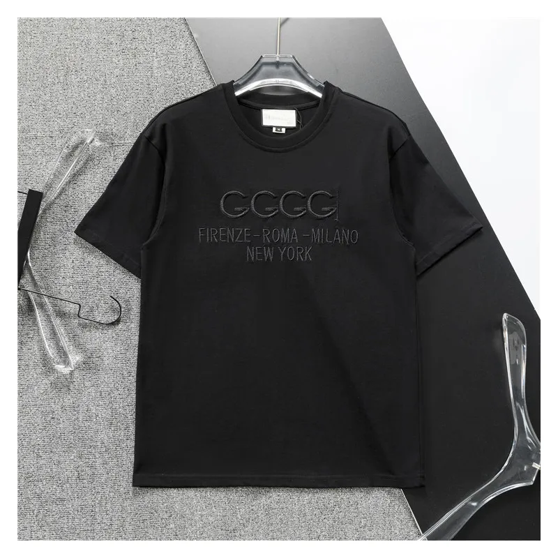 T-shirt a collo tondo da uomo maglietta maglietta per maglietta maglietta marca maglietta marcata a maniche corte di lusso da uomo s abbigliamento t-shirt t-shirt polo per leisure da donna gg7777