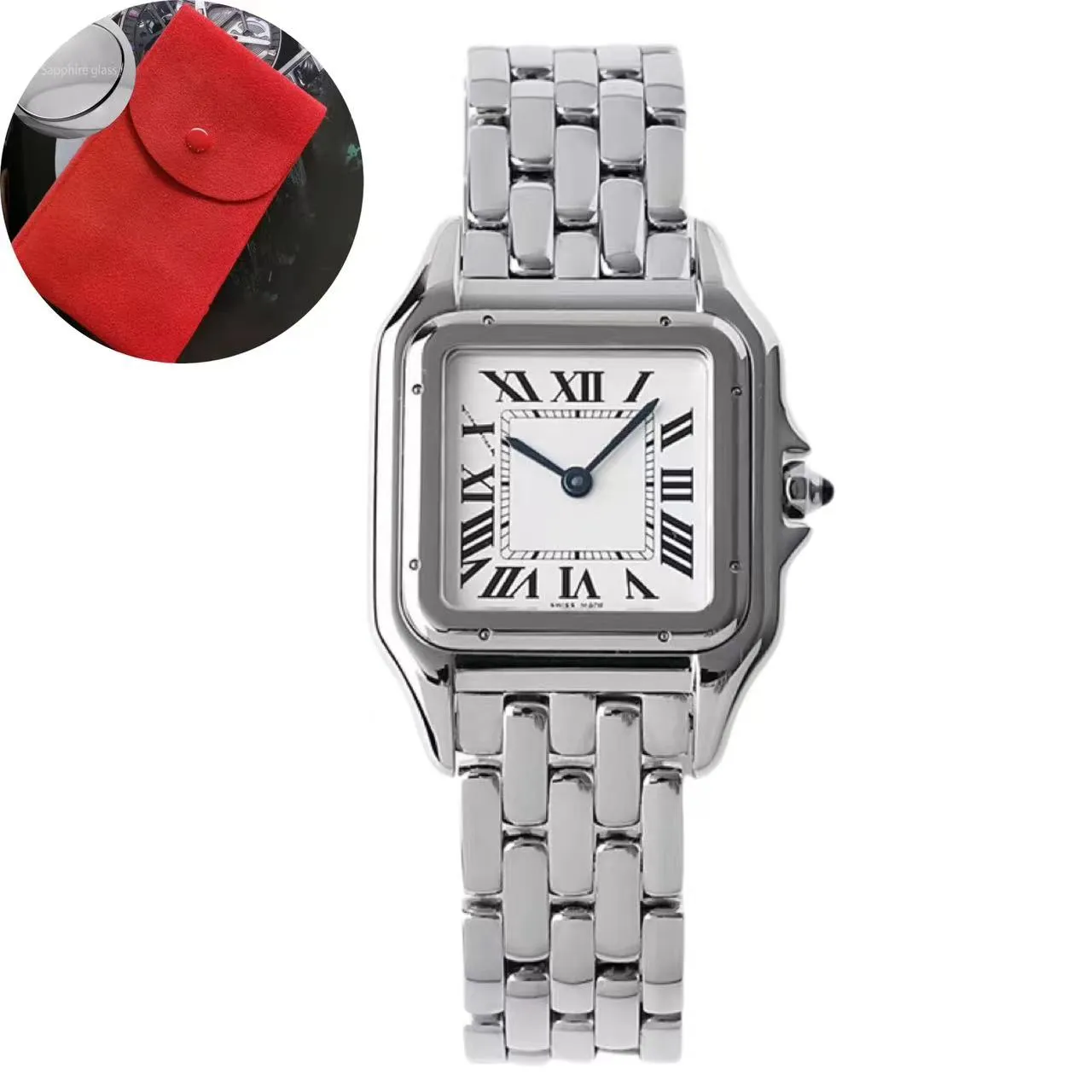 Horloge voor dames Designer horloge Vierkant Panthere Mode Quartz uurwerk Vierkante tank Dames Gouden Sier Horloges Montre De Luxe Business C318 met Aaa Box