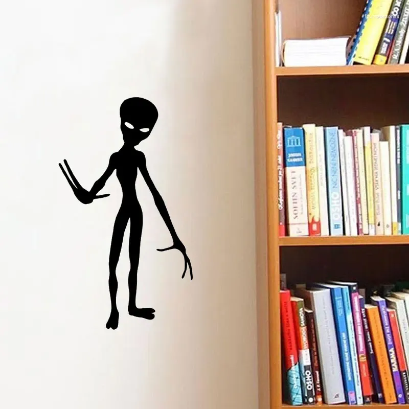 Adesivi murali Adesivo alieno Gioco marziano Decalcomania Boy Room Divertente Arredamento per la casa Porta Decorazione di moda Yx14