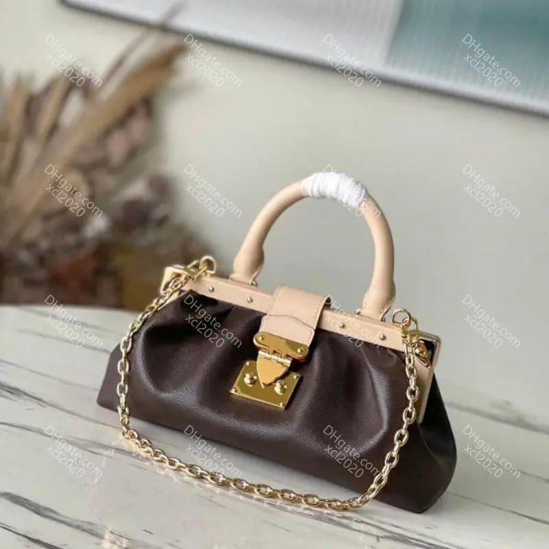 Bolsa de luxo 10a bolsa de corrente de luxo bolsa de ombro de couro genuíno 28 cm de bolsa feminina requintada com caixa