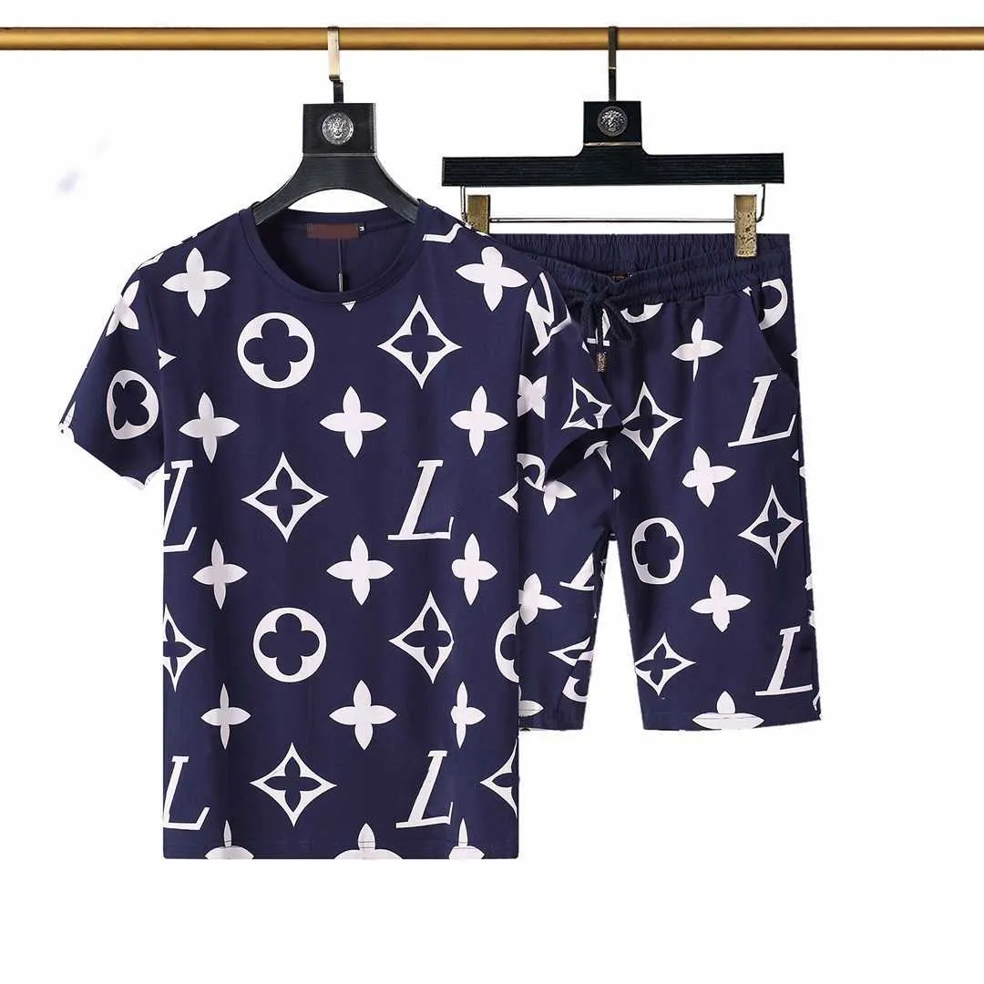Traccetti da uomo Suit casual per pista da uomo Summer Sportswear Crew Neck T-shirt a maniche corte+pantaloncini 2 colori Opzione di colore di alta qualitàm-3xl#34
