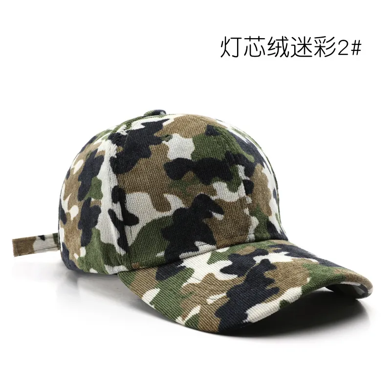 2024 Hot Sellig Football Professional Soccer Hat Female Camouflage Light Board Corduroy Peaked Cap Outdoor Sports Man Travel Sun Protection