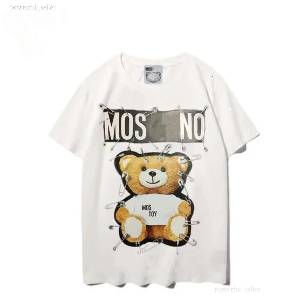 Moschino T Shirt Women's T-shirt Sunmmer Womens Mens Designers Shirts Moschinos Tshirts Fashion Letter Printing Short Sleeve Tees Luxurys Casual Clothes Tops 6819