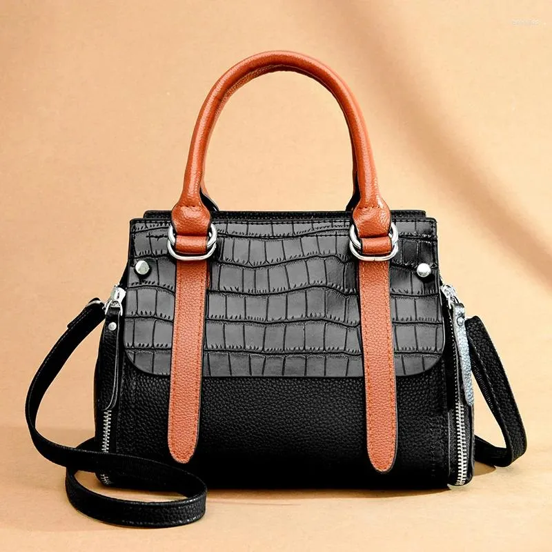 Torby wieczorowe torebka designerska skórzana dla kobiet 2024 Fashion ramię Crossbody Women Shopper Bag Ladies Messenger