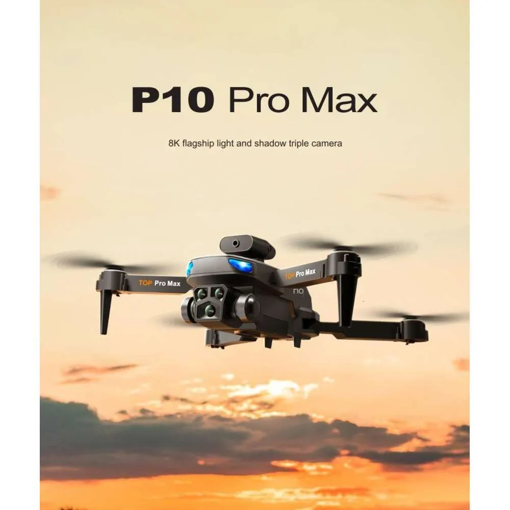 New Product Aerial Drone Professional Intelligent Obstacle Avoidance Four Axis Folding Remote-controlled Aircraft Toy P10