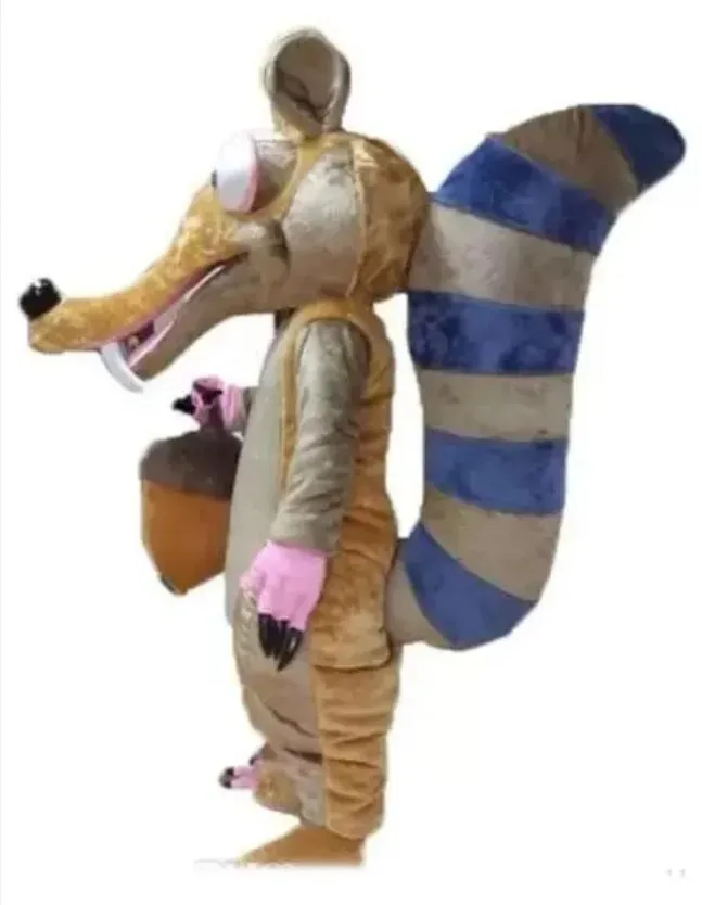 Costumes de mascotte d'écureuil d'Halloween Robe de soirée fantaisie de Noël Costume de personnage de dessin animé Costume pour adultes Taille Carnaval Pâques Vêtements à thème publicitaire