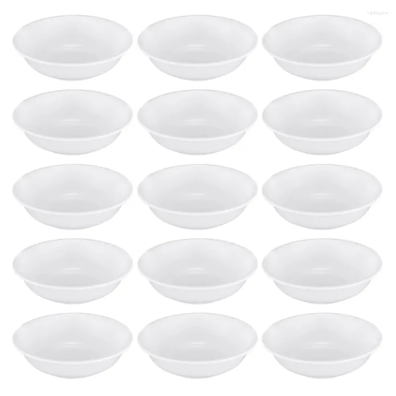 Assiettes 15 pièces soucoupe en plastique vaisselle plats à tremper plateaux bols d'assaisonnement pratiques