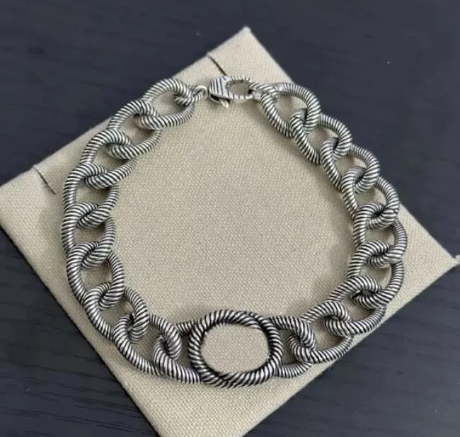 Nuovo stile Bracciale Bracciale con ciondoli Bracciale placcato argento per gioielli da donna Designer di lusso Bracciale in argento da donna all'aperto Viaggi Nessun gioiello di moda sbiadito