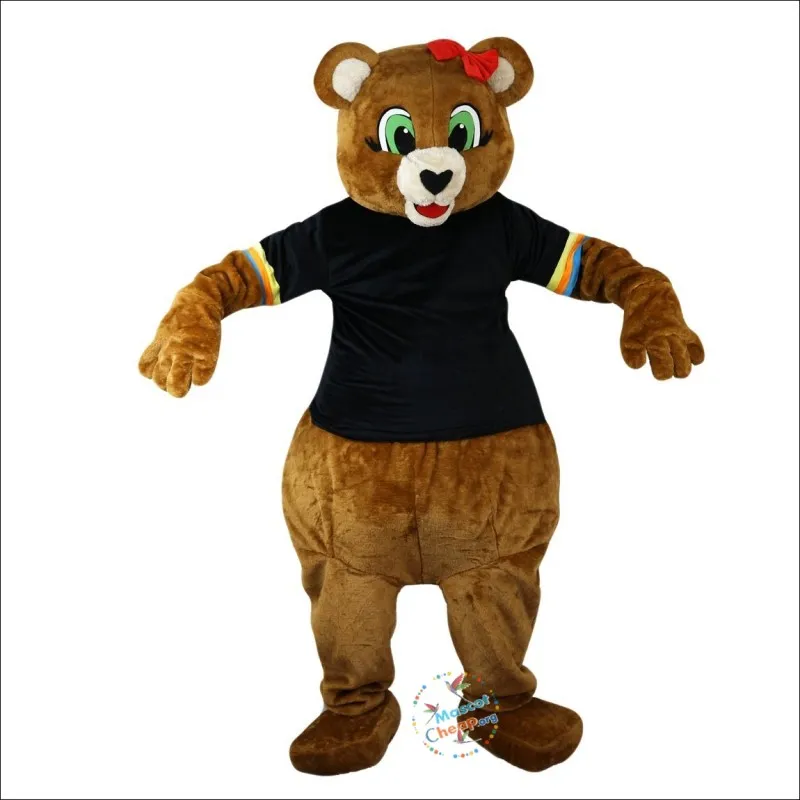 2024 Performance Costume da mascotte orso bruno Halloween Natale Fancy Party Personaggio dei cartoni animati Vestito da donna adulta da uomo Vestito da carnevale unisex