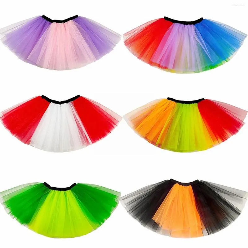 Stage Wear Women's Tutu Skirt Mesh Adult Ballet Puffy Girls Denim Suede Skirts For Women