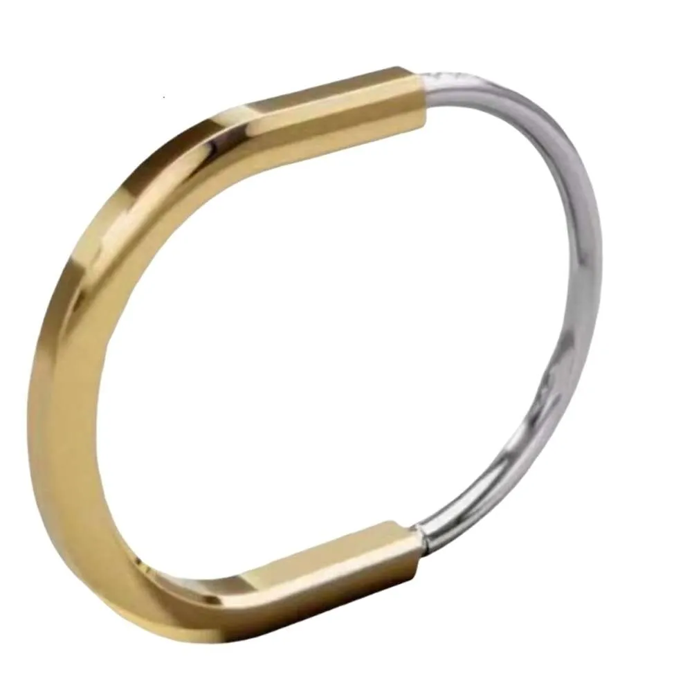 Tiffiny-Armband, Designer-Damen-Charm-Armbänder in Originalqualität, hufeisenförmiger Damen-Titan-Roségold-Schmuck, glatte Oberfläche