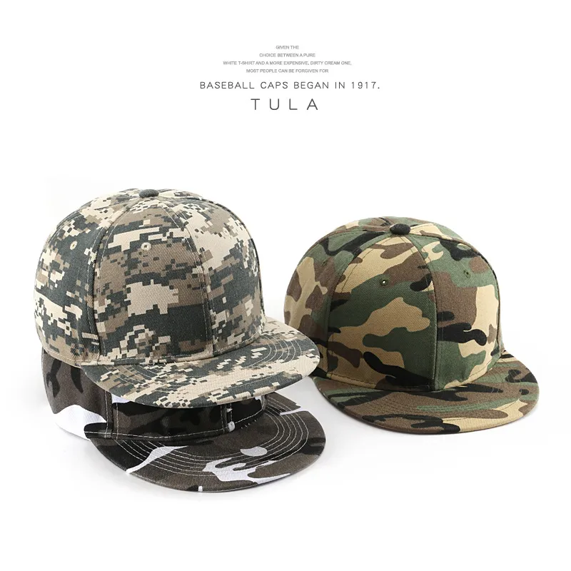 2024 Hot Sellig Football Professional Soccer Short Brim Camouflage Flat Brim Solid Color Light Board Baseball Cap Korean Style Japanese Styl