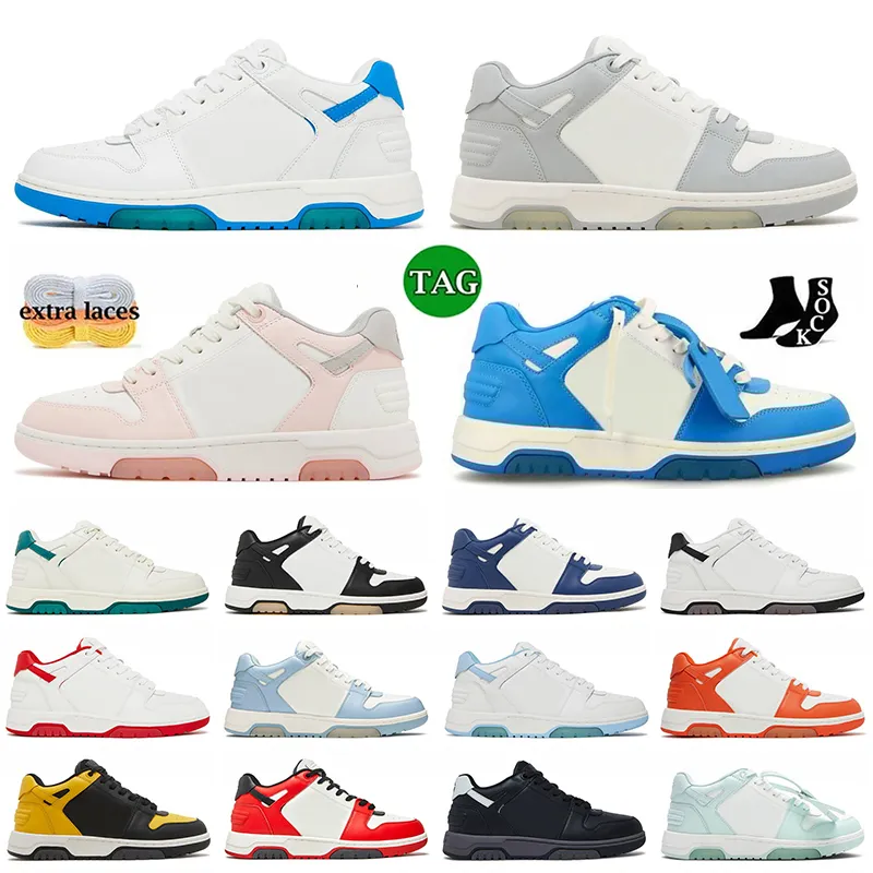 Vente en gros Femmes Hommes Designer de luxe Out Of Office Chaussures Low Top OOO Plateforme Baskets En Cuir De Veau Pour Marcher Offs Noir Blanc Menthe Bleu Clair Mocassins Baskets