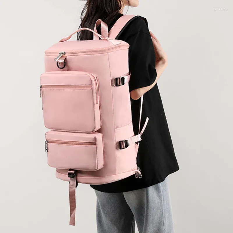 Многофункциональный рюкзак для отдыха и путешествий для мужчин и женщин, большая вместимость для сухого и влажного разделения, фитнес, двойное плечо, через плечо