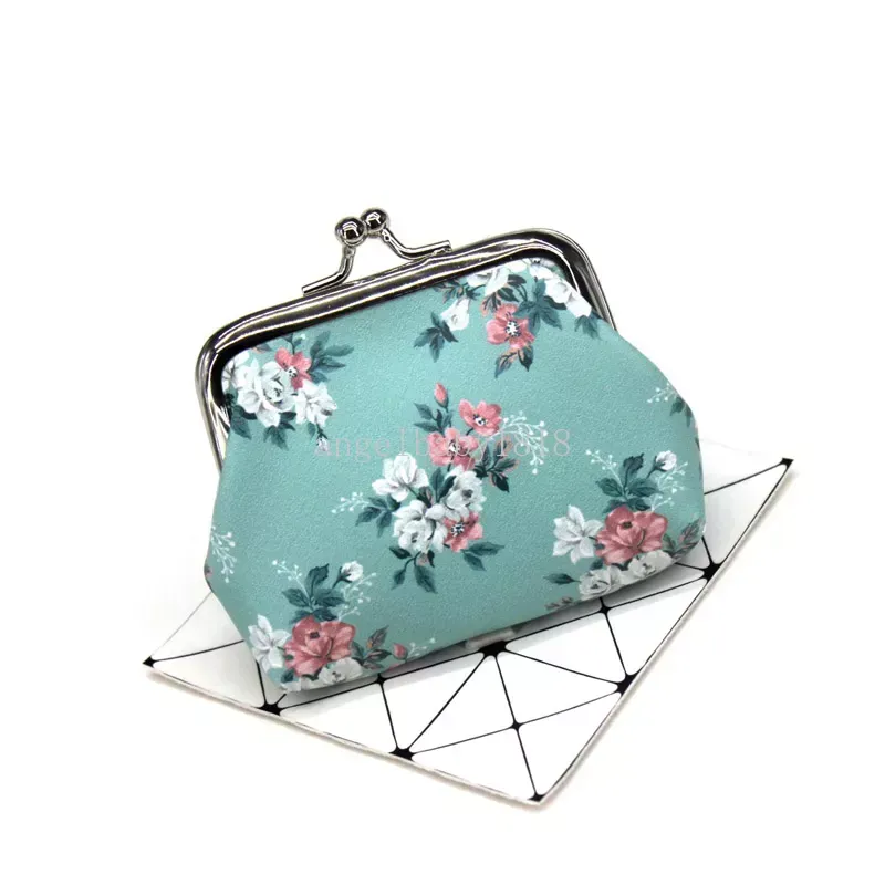 2024 Mynt Purses Girl Pu Fresh Floral Printing Short Hasp Wallet Mix Color