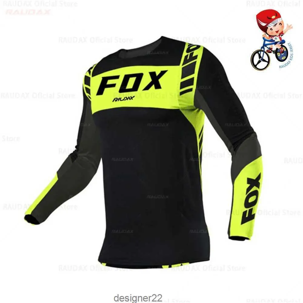 Raudax – maillot de Motocross à séchage rapide pour enfants, chemise d'extérieur, de montagne, vêtements de moto, Ropa pour garçons, T-Shirts vtt, 2024