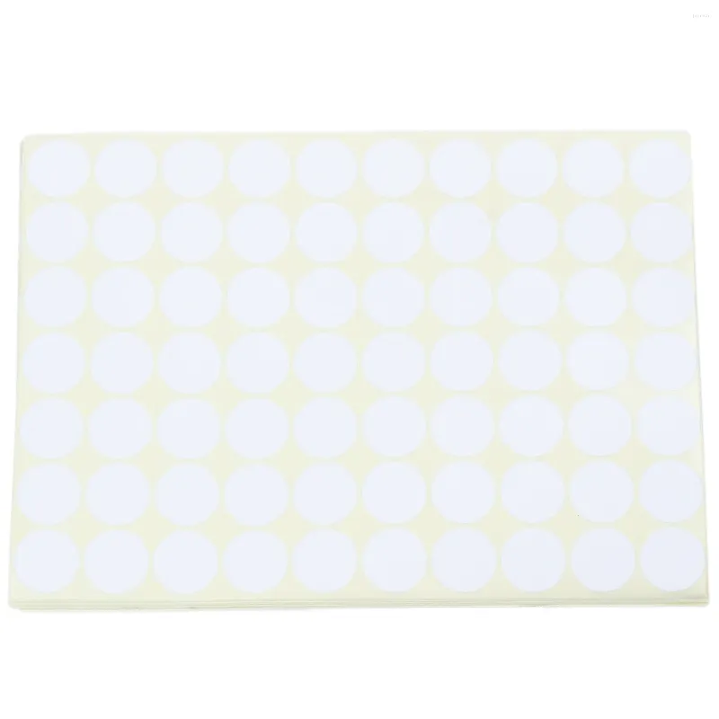 Bowls 19mm Circles Round Code Stickers Self Adhesive Sticky Labels White