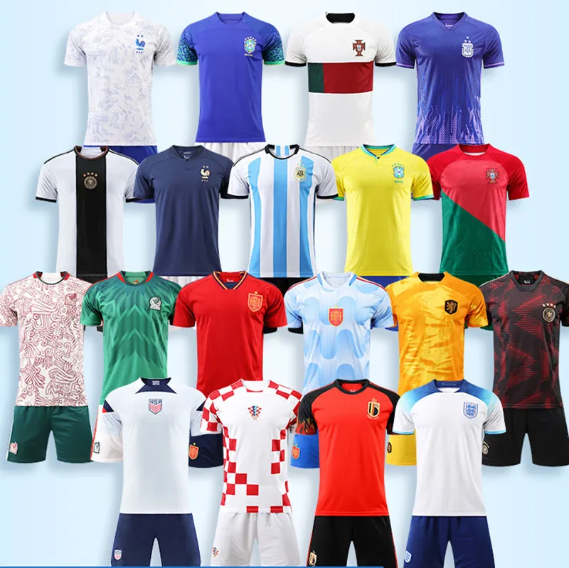 Uniformes nationaux de football de la Coupe du monde 2024 2024 pour hommes, femmes et enfants Meilleure qualité