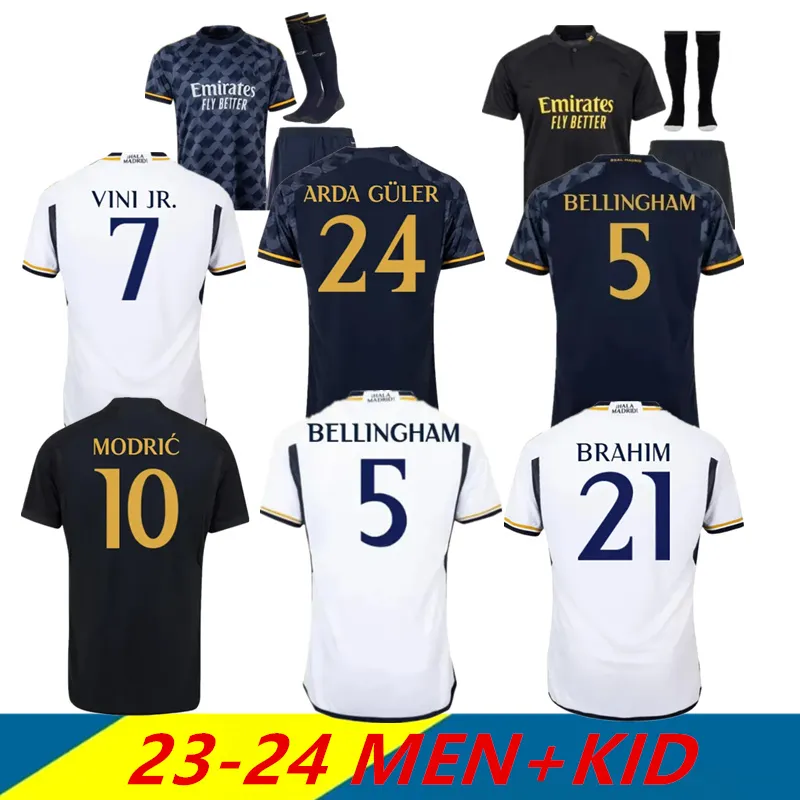 23 24 Bellingham VINI JR Soccer Jerseys Kroos Tchouameni 2023 2024 Maillot de football Real Madrids CAMAVINGA Rodrygo MODRIC Camisetas Hommes Kit Uniformes Fans Joueur