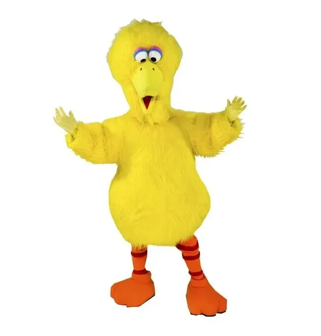 DHgate.com:Big Bird Adult Size Halloween Mascot Costume, Yellow Sesame ...