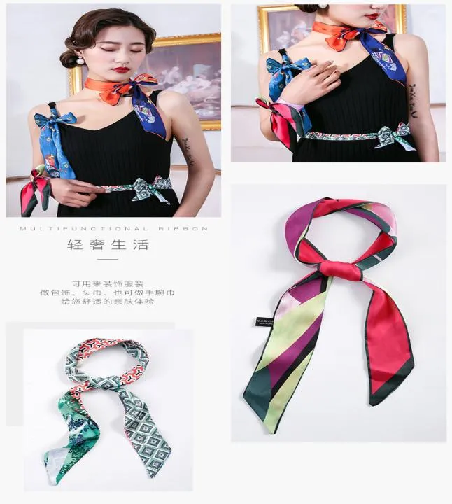nouveau foulard en soie brodé en soie 10 couleurs foulard en ruban baotou décoratif sauvage élégant adapté à toutes les saisons japonaises et coréennes 3538073