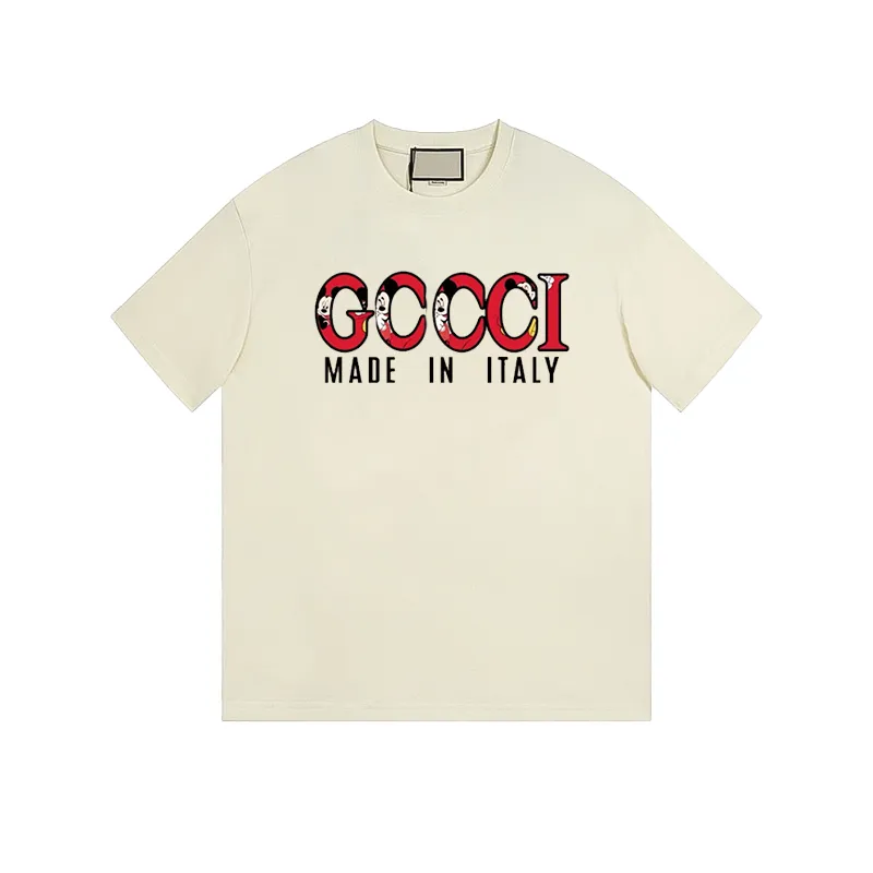 2024 neue Mickey-Buchstaben bedrucktes Kurzarm-Designer-Mode-T-Shirt GGity Marke Frühling Sommer Herren- und Damen-Trend-T-Shirt aus reiner Baumwolle