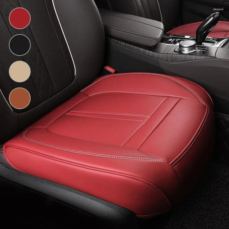 Bilstolskydd Karcle PU -läderskydd med surround botten kudde vattentät främre lämpliga för 95% av bilarna SUV: er