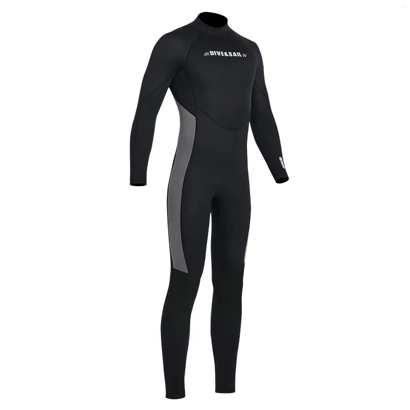 Women's Swimwear Women Men Wetsuit 3mm Neoprene Wet Suits Back/Front Zip In Cold Water Full Body Dive Suit For Sports One Piece Skin