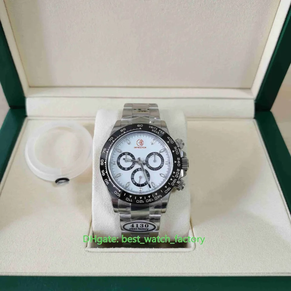 Часы CLEAN Maker, сверхтонкая версия, 40 мм x 12,5 мм 116500 Cosmograph Panda Chronograph CAL 4130 Механический механизм Автоматический Me216P