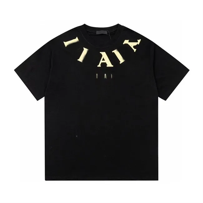 Męskie koszulki kolorowe litera marka marki mężczyzn krótkoczestronnie designerski projektant koszulki koszulka homme wiosna o-dół tshirt #04