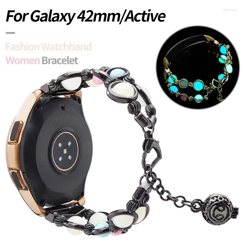 Watch Bands 20mm Women Bracelet For Samsung Galaxy 6 5/Pro 4 Classic Band 42mm 43mm 47mm 45mm 40mm 44mm Strap Garmin Venu/SQ/Plus