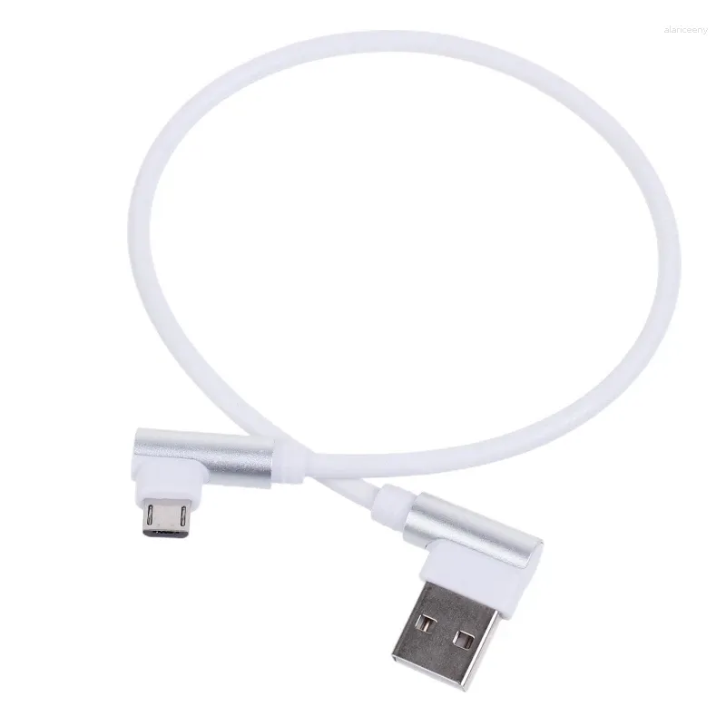 Fast Charging Data Sync Cable 5.5 Inch Right Angle Micro USB Charger Cord Wire