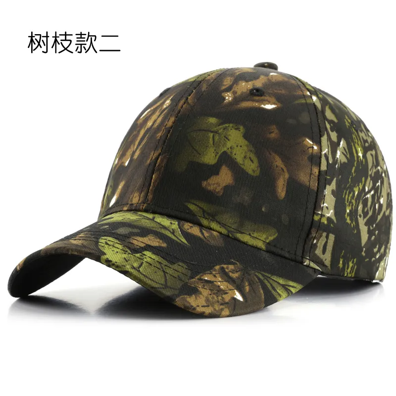 2024 Hot Sellig Football Professional Soccer Baseball Cap Leaves Bionic Camouflage Hat Outdoor Field Training Camouflage Alpine Cap Fishing