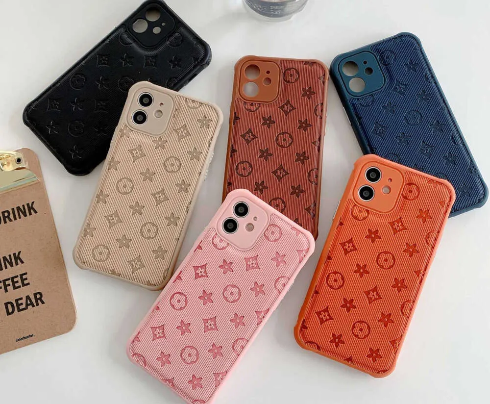 Topontwerper lederen telefoonhoesjes voor iPhone 13 Pro Max 12 Mini 11 Xs XR X 8 7 Plus Modeontwerpers Print achterkant Luxe mobiel hoesje Volledige dekking Beschermingshoes mm