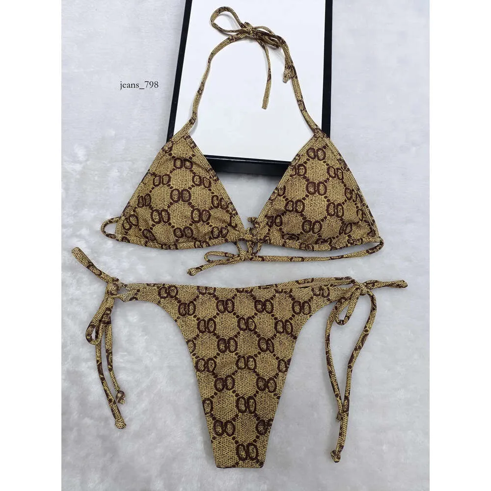 Frauen Sexy Sommer gglies Badeanzüge Multi gu gclies Stile Designer Frau Bikinis Mode Buchstaben Drucken Bademode Hohe Qualität Dame Baden S 77