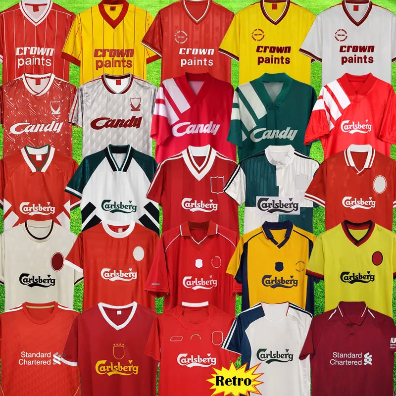 Dalglish Retro Soccer Jerseys Gerrard 2005 Smicer Alonso 10 11ヴィンテージフットボールシャツ93 95 96 97 98 Fowler Torres 82 89 91 Maillot 85 86 Kuyt Keane 06 07 08 09 Suarez