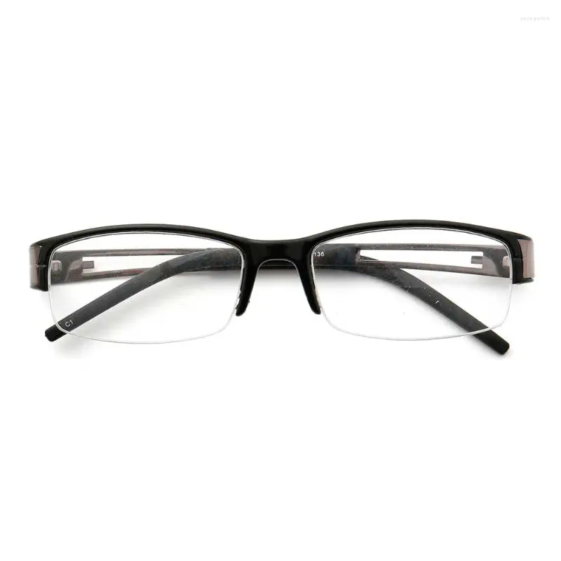 Solglasögon ramar YouTop Half-Rim Men's Rectangle Square Optical fashionabla glasögon Kvinnor Striped Business Eyewear T2055