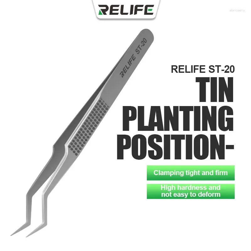 Professionella handverktyg Set Relife ST-20 CHIP Placering Tennpositionering av pincett RL-088 Plantningstabell RL-089 Icke-magnetisk skrapa mobil