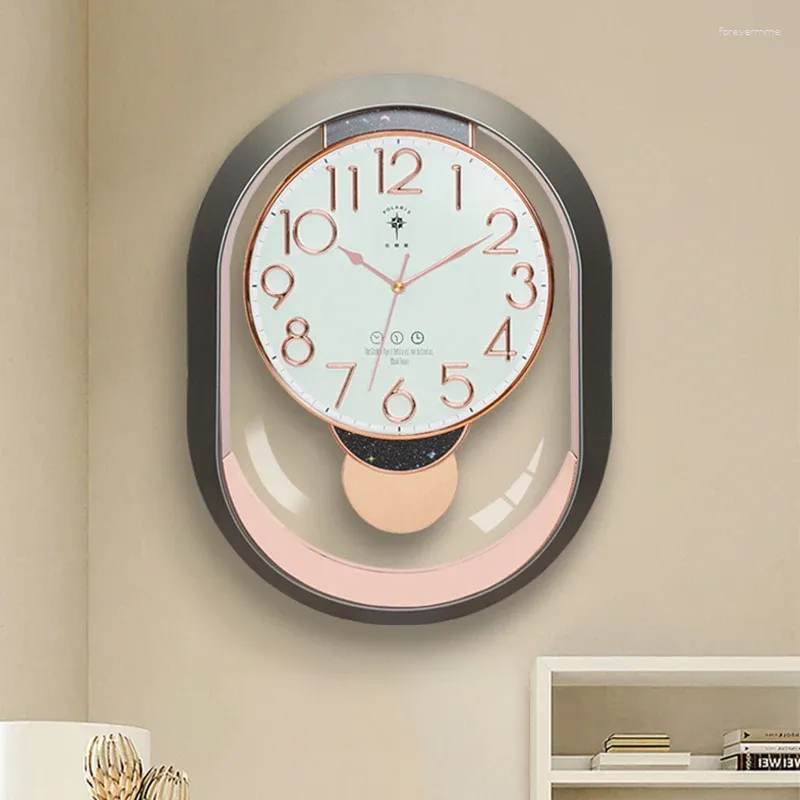 壁時計ラウンドデジタルクロックモダンデザインノルディックガーデンオフィスファッションデコラシオンサロンカサパラエルホガー