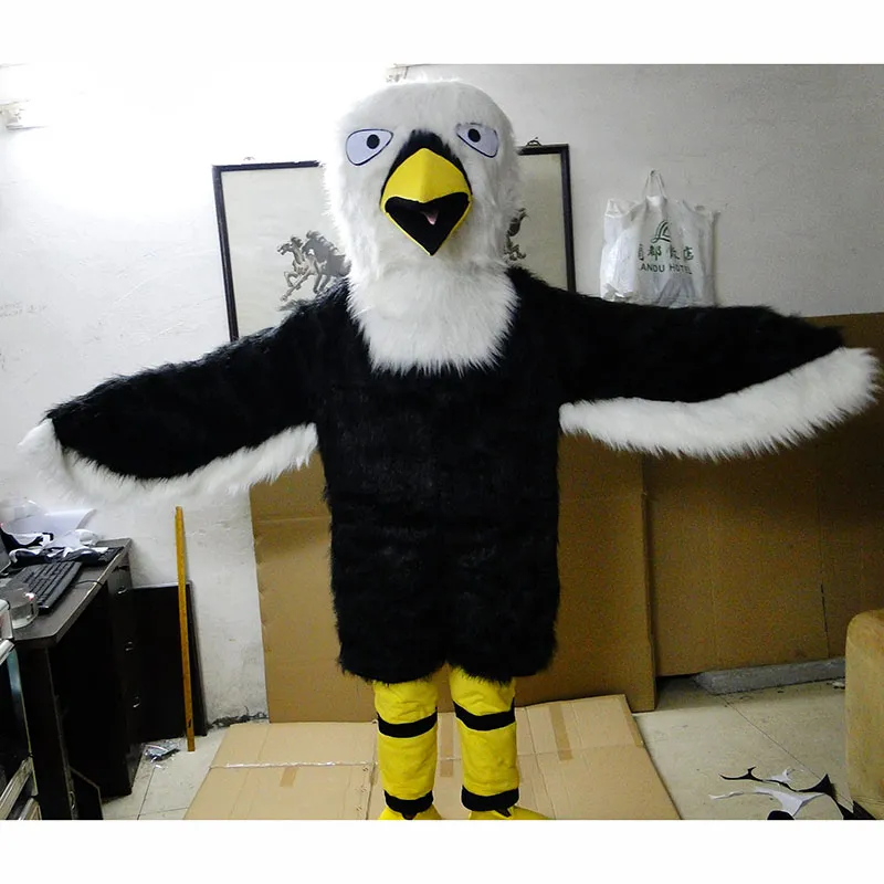 Realistic Black Bird Mascot Costume Lightweight Adult Fancy Dress For ...