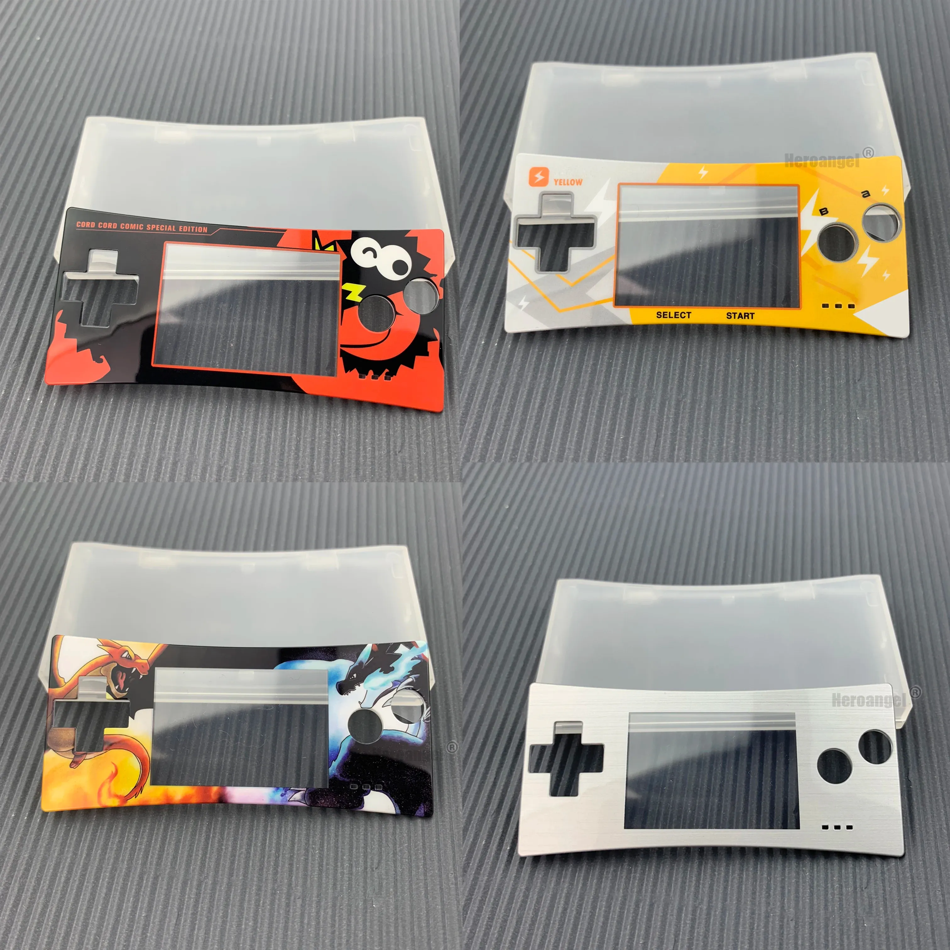 Cases 2023 NOUVEAU couvercle de façade avant de remplacement pour Nintendo GameBoy Micro pour système GBM boîtier avant coque accessoires de boîtier