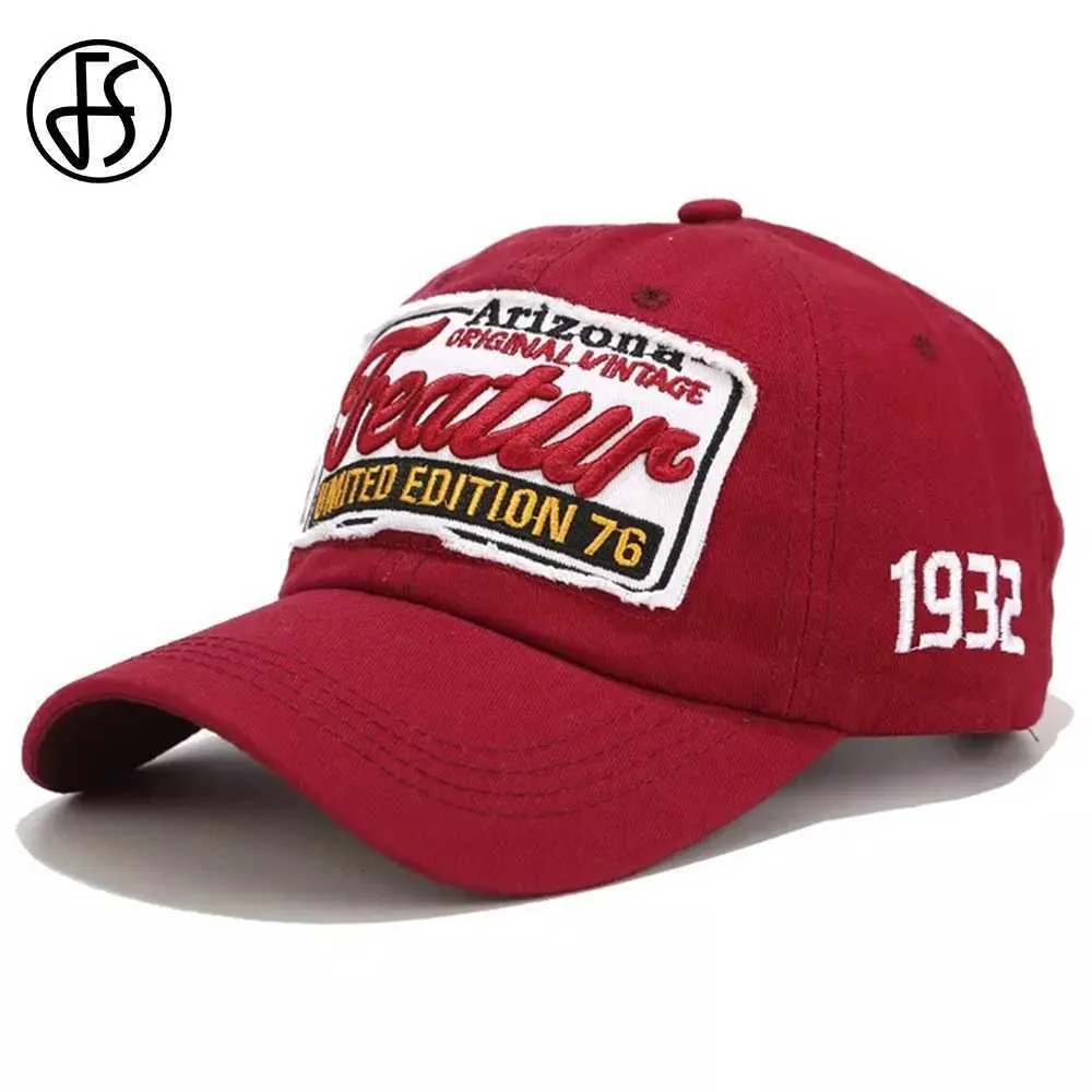 Ball Caps FS Streetwear Red Pink Mens Baseball Hat Vintage Car Wash Truck Hat Fashion Womens Buckle Hat Gorras Para Homebres J240226