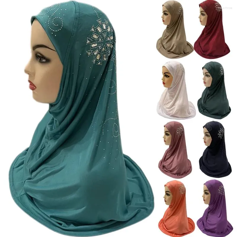 Headwear Acessórios para o Cabelo Roupas Étnicas Mulheres Muçulmanas Hijab Amira Pescoço Cobertura Completa Islâmico Árabe Bonnet Osso Oração Islam Underscarf One Piece Hat Caps