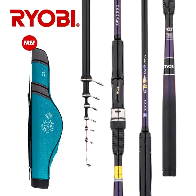 Hengels RYOBI YAMAGEN Korte Ultra Light Basic Travel Stick Bass Slow Jigging Carbon Pole Rock Spinning Hengel