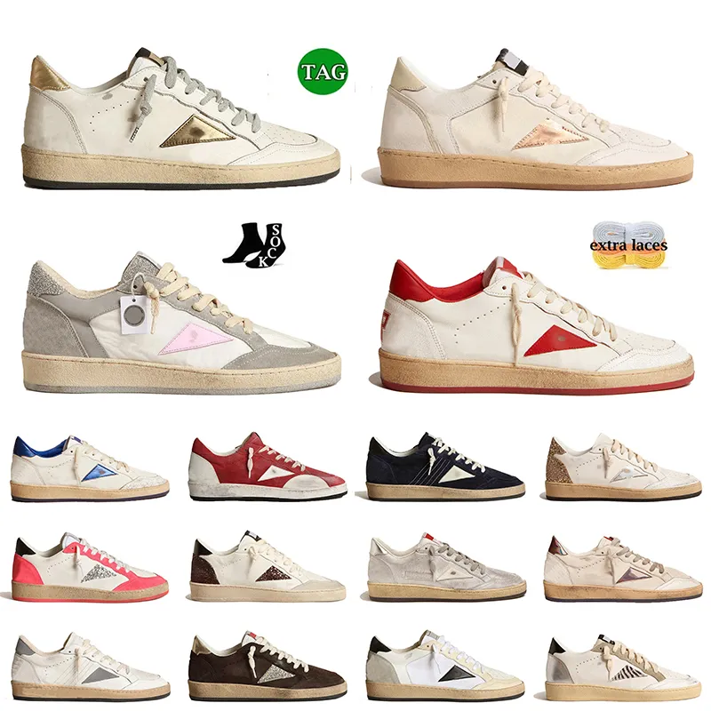 Scarpe casual di alta qualità AAA + firmate OG Vintage Dreaming of the Eighties Ball Sneakers Basket Skateboard Pelle scamosciata Argento glitter Scarpe da ginnastica Italia Marchio