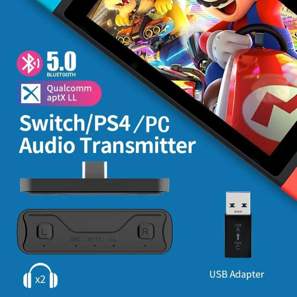 Transmetteur type-c APTX à faible latence, adaptateur USB un à deux, commutateur TV PS4, Bluetooth