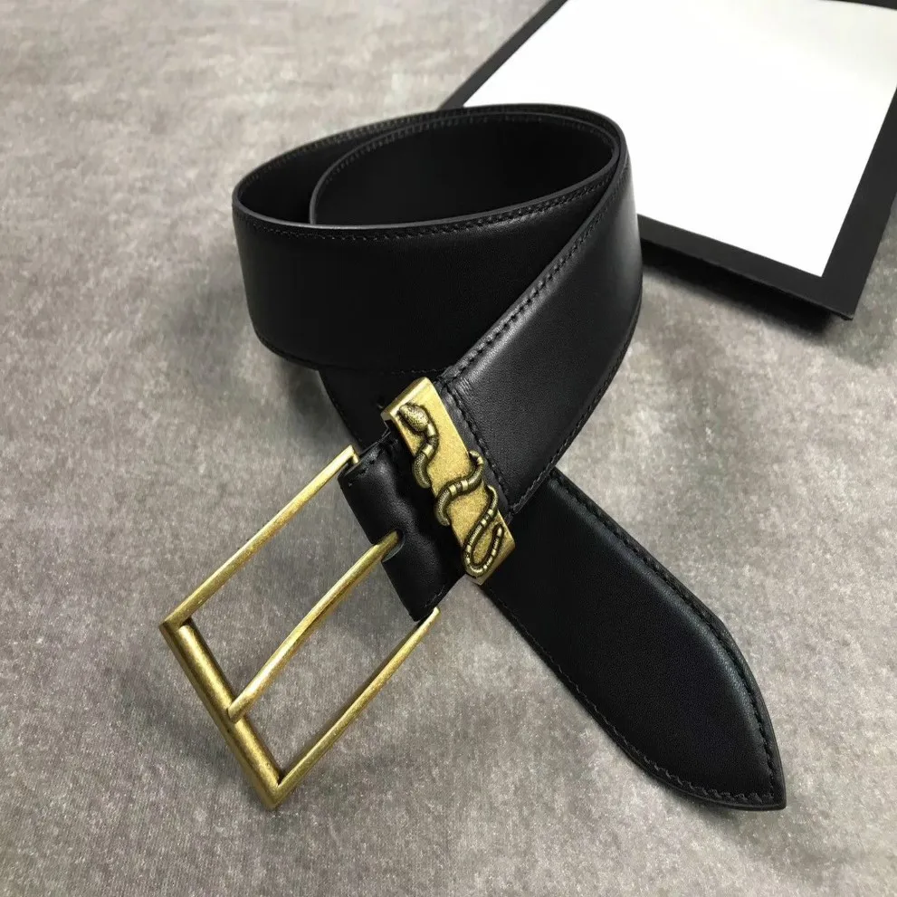 2020 selling snake pattern Silver buckle 2018 Spring and summer fashion genuine leather mens womens belt designer belts for gi263G